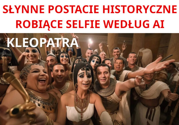 selfie postaci historycznych AI