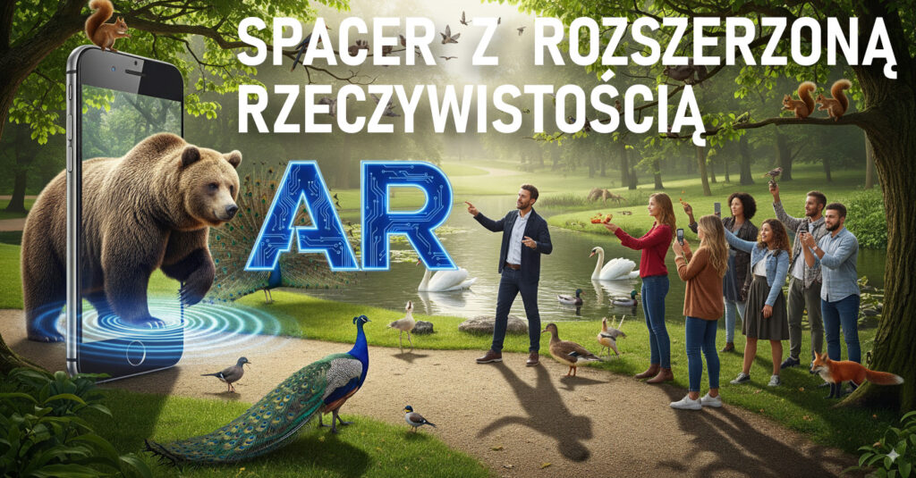 Spacer z rozszerzoną rzeczywistością Zwierzęta Łazienek Królewskich