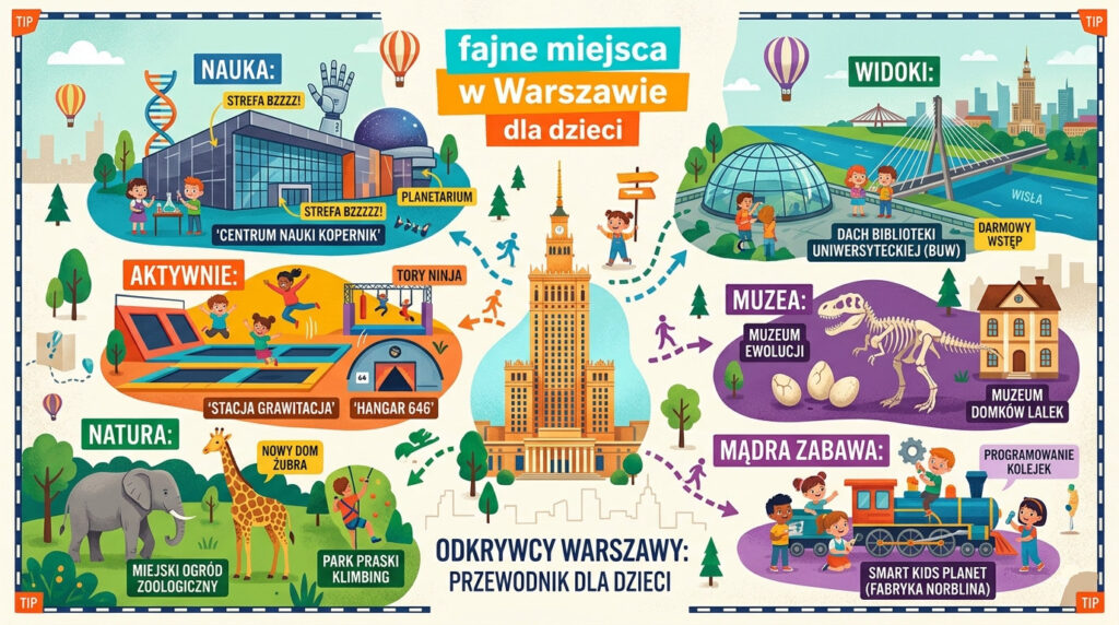 Fajne miejsca w Warszawie dla dzieci